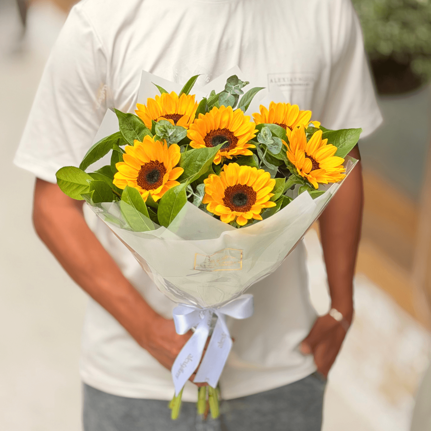 Buquê com 6 Girassóis