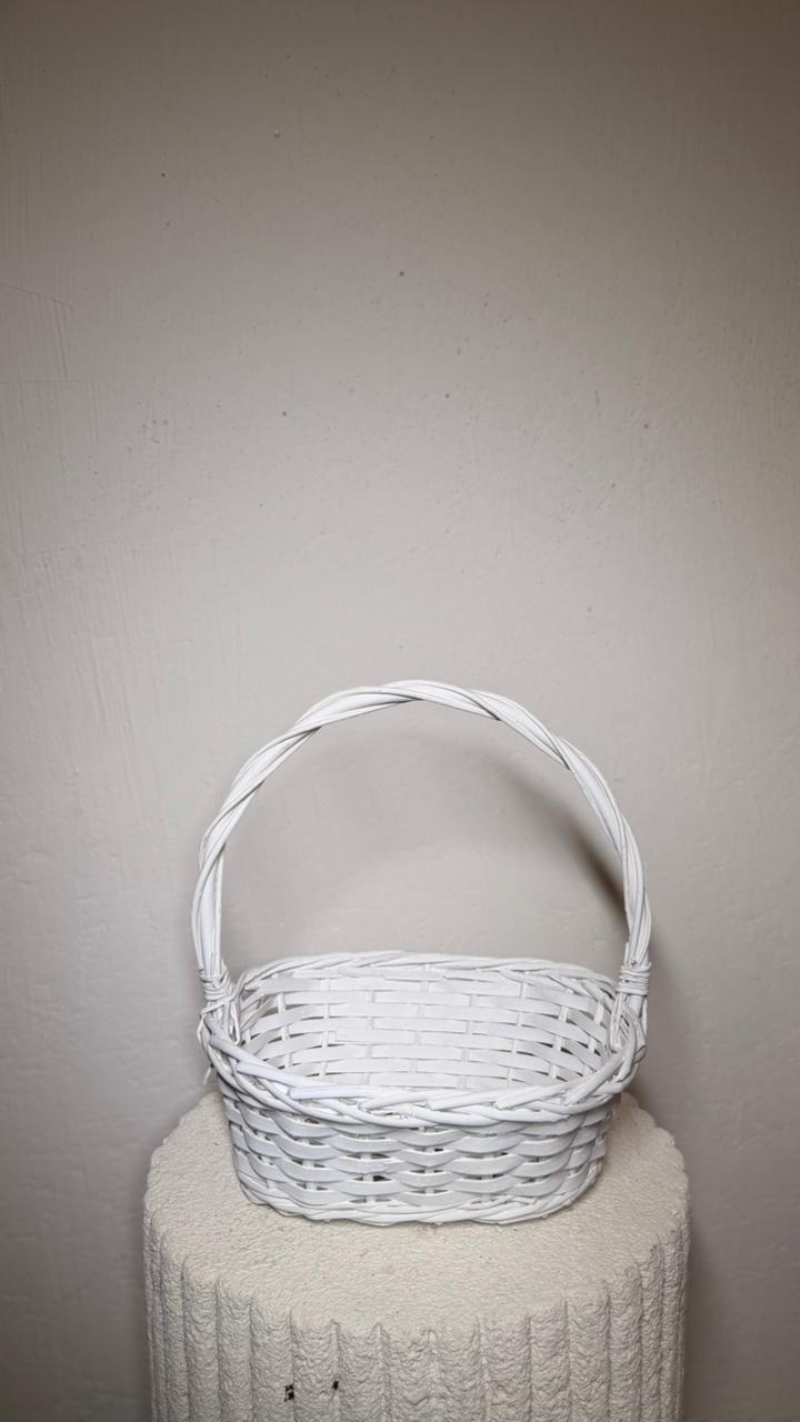 Cesta trama branca M