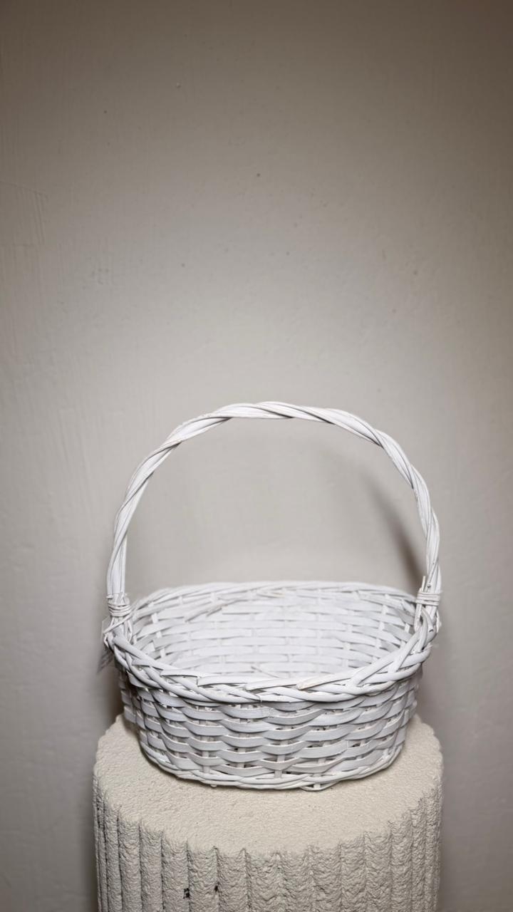 Cesta trama branca G