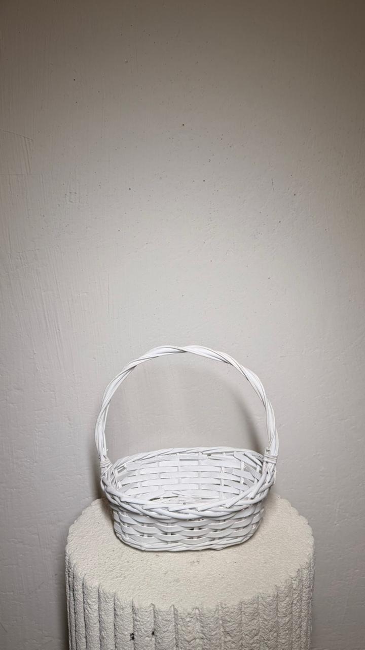 Cesta trama branca P