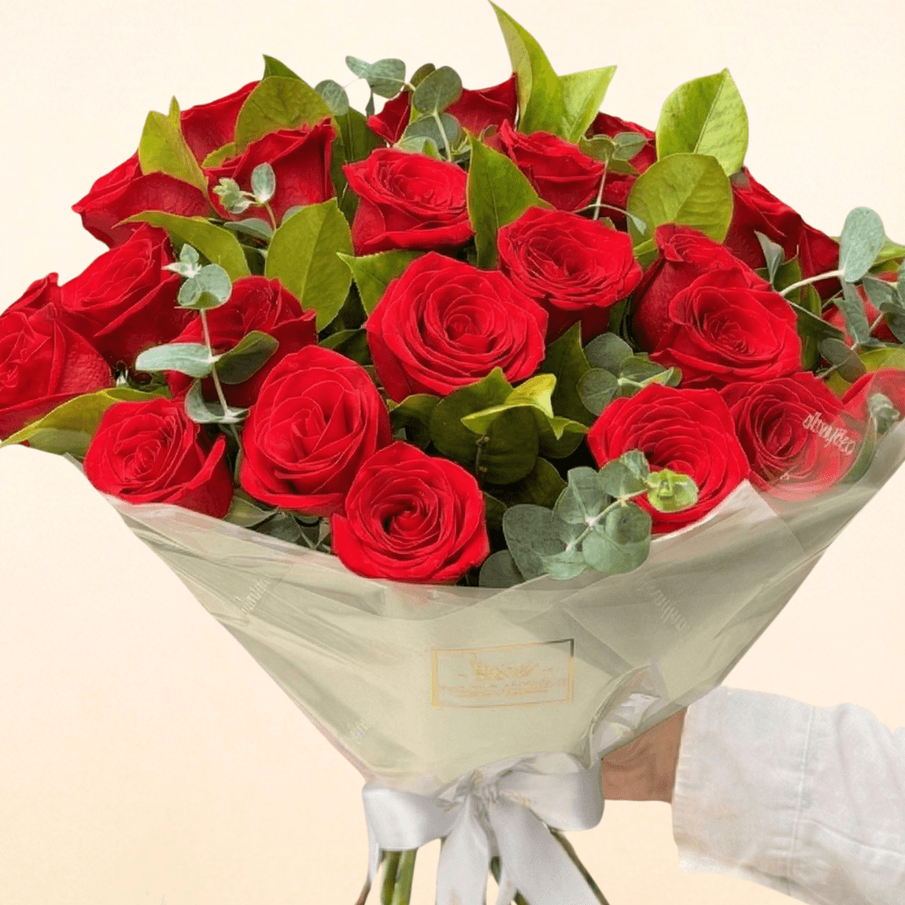 Buquê com 24 Rosas Vermelha