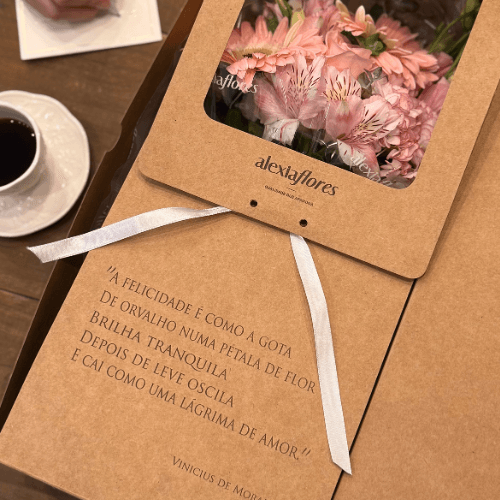 Box Soneto (Mix de Flores Tons de Rosa)